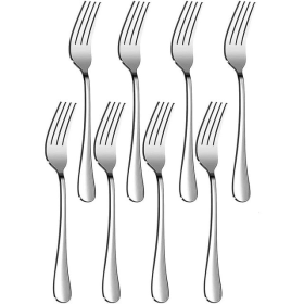 Aursear Upgrade Stainless Steel Dinner Forks Set, Salad Forks,Silver