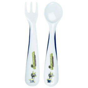 Disney Pixar Toy Story Buzz Lightyear Fork and Spoon Utensil Set 12m+