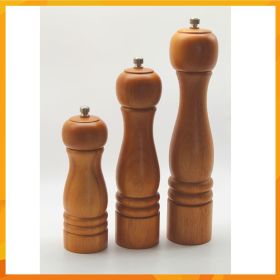 Wooden Manual Pepper Grinder with High Efficiency (size: 5 inch)